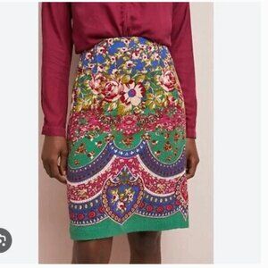 ⭐️ Sheffield Textured Floral Flower Classy Chic Posh Glam Business Pencil Skirt